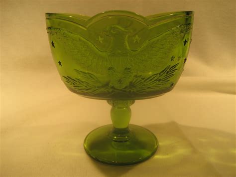 Vintage Dark Green Le Smith Depression Glass By Lemonttreasures