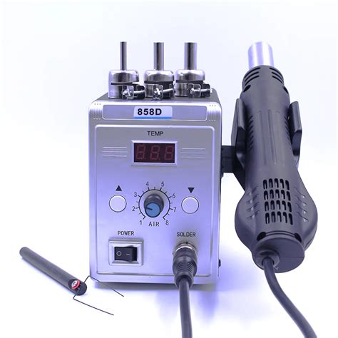 Hot Air Gun 858D 700W BGA Rework Solder Station Soldering Heat Air Gun Station 220V 110V For