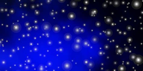 Dark BLUE vector background with colorful stars. 2892944 Vector Art at ...