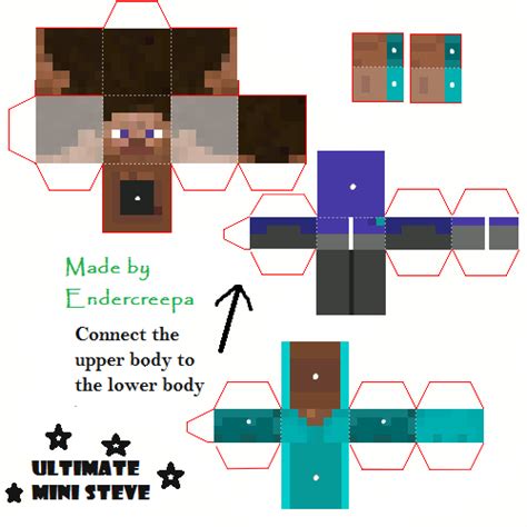 Minecraft Papercraft Bendable Skins