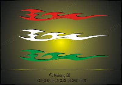 Tribal Flame Car Decals | Sticker Decals