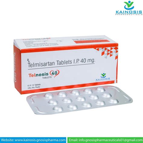 Telmisartan Tablets Ip Mg Gnosis Pharmaceuticals At Rs Box In