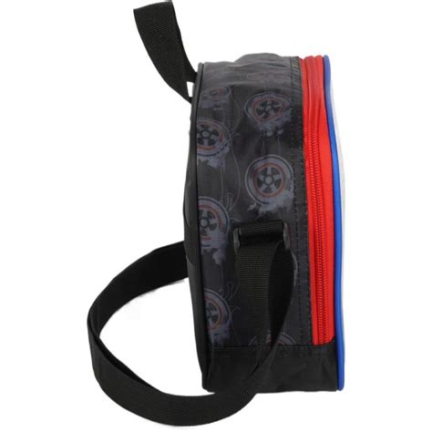 Lancheira Termica Hot Wheels Preta Mao ombro Auge App Representações