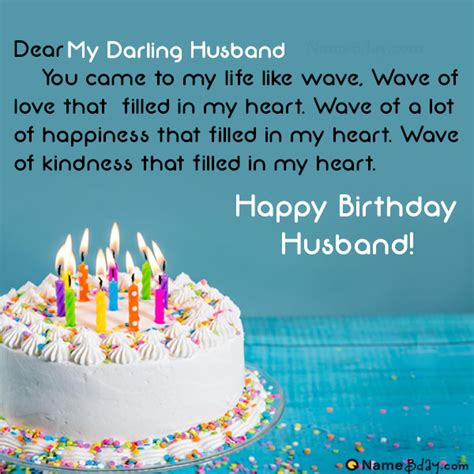 Happy Birthday My Darling Husband Images Of Cakes Cards Wishes