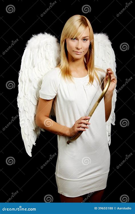 Blonde Angel Portrait Stock Photo Image Of Lady Falling 39655188