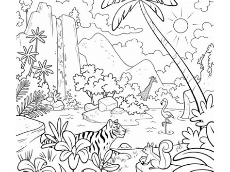 Tropical Rainforest Plants Coloring Pages Ceplok Colors