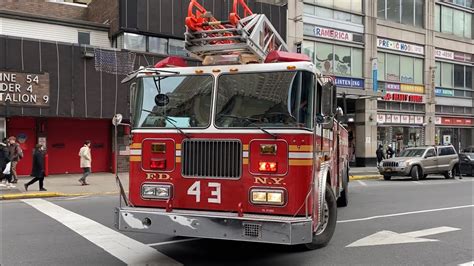 Fdny Spare Ladder Act L Responding Using Pa Siren Youtube