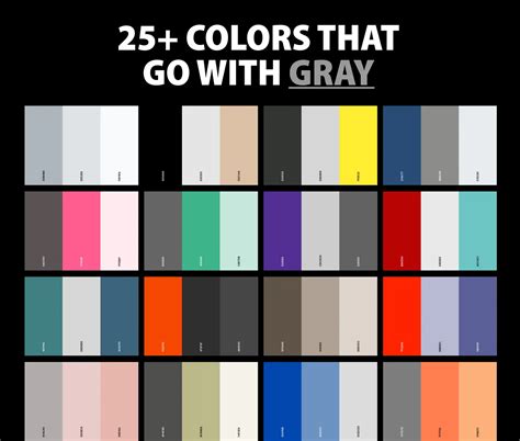 25 Best Colors That Go With Gray Color Palettes Creativebooster