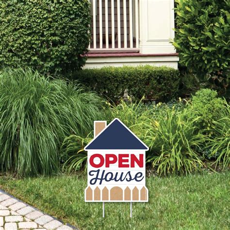 Big Dot Of Happiness Open House Outdoor Lawn Sign Real Estate Yard