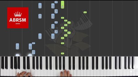 Etude In A Minor Abrsm Piano Grade A Synthesia