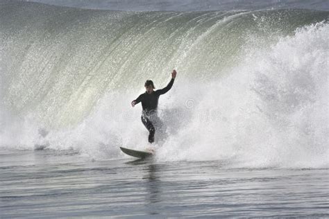 Surfer with a big wave stock photo. Image of rash, sport - 2210178