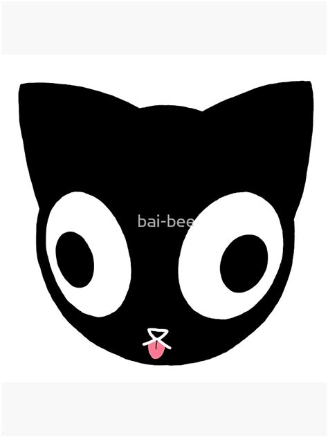 Cursed Cat Emoji Poster For Sale By Bai Bee Redbubble