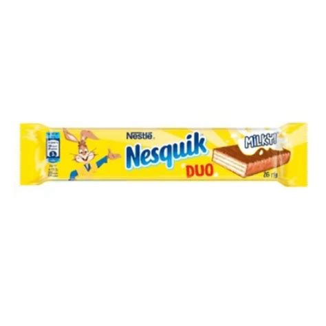 Батончик NESQUIK® DUO вафельний в молочному шоколаді, 26г