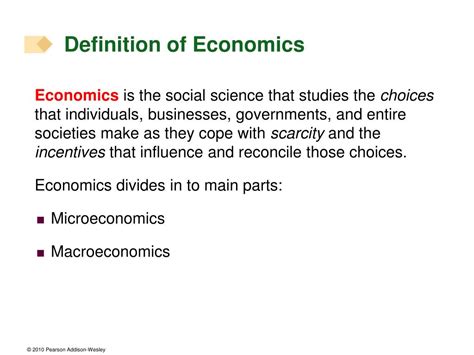 Ppt Definition Of Economics Powerpoint Presentation Free Download