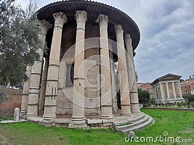 Roma Tempio Di Ercole Vincitore Al Foro Boario Editorial Photo