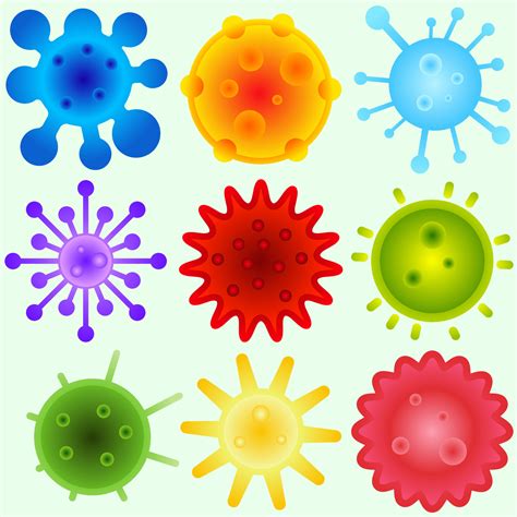 Virus Vector Illustration Set Viruses Icon For Illustration Of