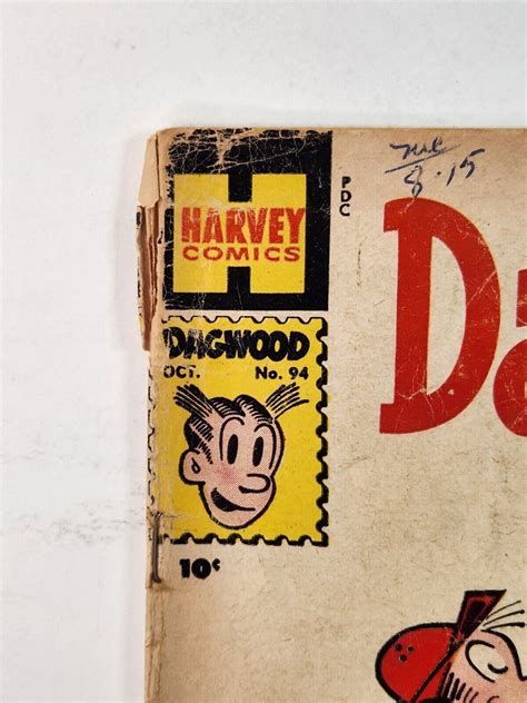 Chic Youngs Dagwood Comics 94 Harvey Silver Age 1958 Reader Copy Ebay