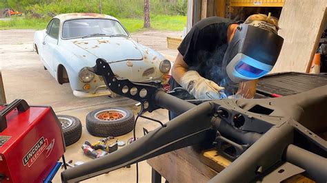 WELDING Floor Pans FIRST Time VW Karmann Ghia Restoration Day 11