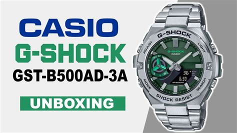 CASIO G-SHOCK GST-B500AD-3A Unboxing - YouTube