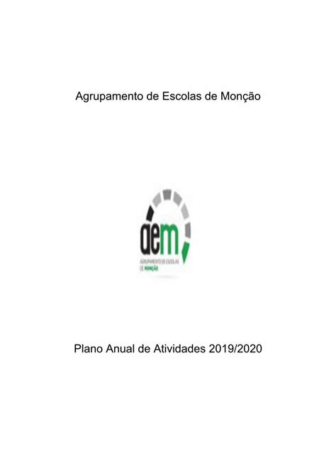 PDF Agrupamento de Escolas de Monção Mês Data Atividade Descrição