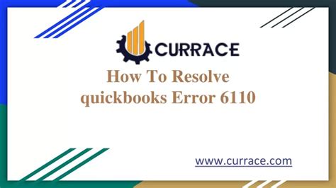 PPT How To Resolve Quickbooks Error 6110 2 PowerPoint Presentation