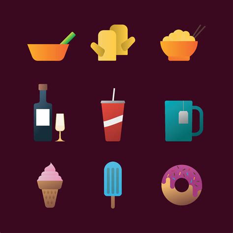 Culinary Icons Set Vector Art At Vecteezy