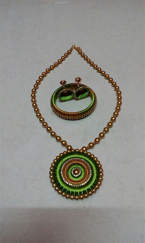 Pin By Ramya Murugesan On Silk Thread Jewellery Silk Thread Jewelry