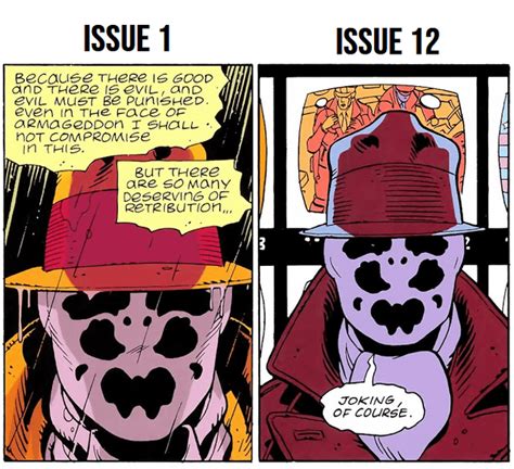 Comic Noticed That Rorschachs Ink Blot Patterns Match In Two Pretty