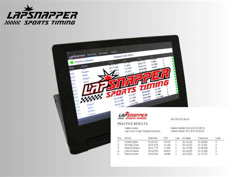 Lapsnapper Lap Timing Software Demo Lapsnapper