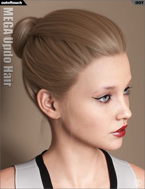 Mega Updo Hair For Genesis And Female S Daz D