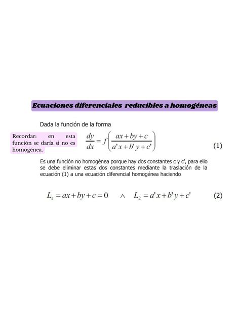 Solution Ecuaci N Diferencial De Primer Orden Y Segundo Orden Studypool