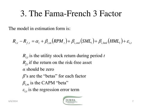 PPT - Fama -French 3-Factor Model: Theoretical and Conceptual ...