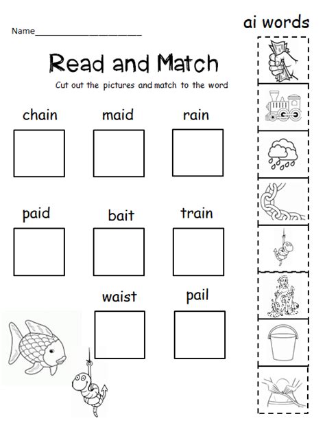 Vowel Teams Ai And Ay Worksheets Level 2 Unit 10 With Trick Word Worksheets Worksheets Library