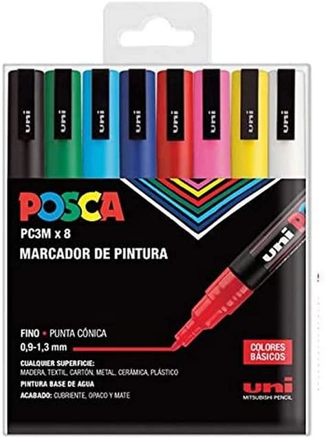 Amazon Posca Uni Set Pc M Basic Felt Tip Pens A Office