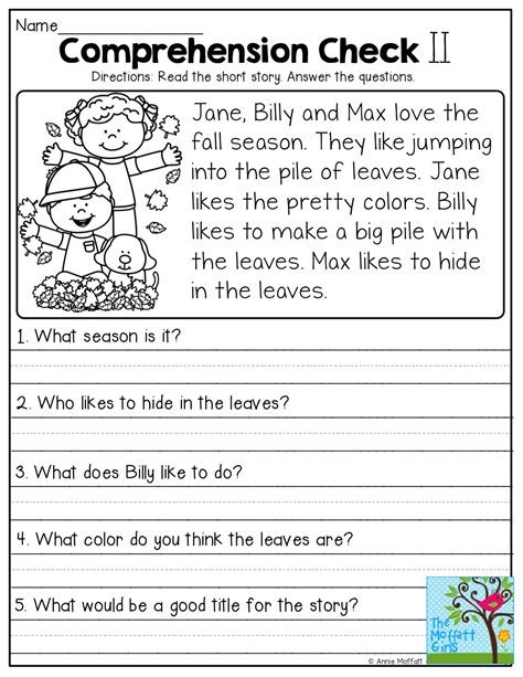 Free Printable Reading Comprehension Worksheets Grade 5 Free Printable