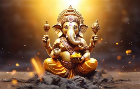 Premium Ai Image Lord Ganesha As The Remover Of Obstacles And Thought