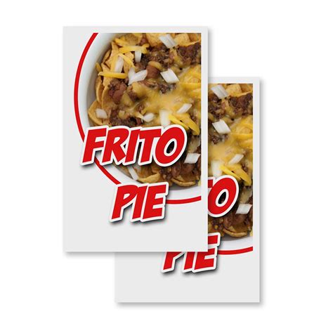 Frito Pie 2 Pack 24 X 36 Vinyl Decals Sign Insert Peel And Stick