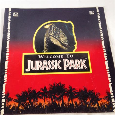 Welcome To Jurassic Park Vintage Kids Golden Book 1993 By