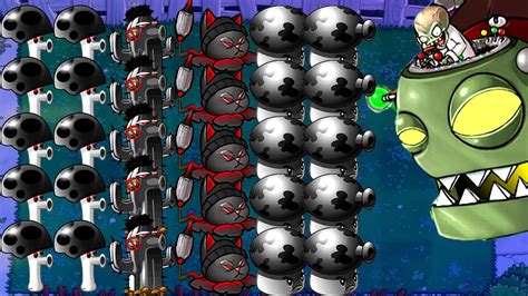 Doom Shroom Vs Doom Cactus Cattail Vs Dr Zomboss Giga Plants Vs