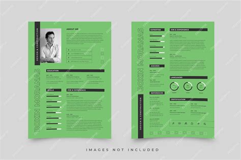 Premium Vector Clean Resume Template