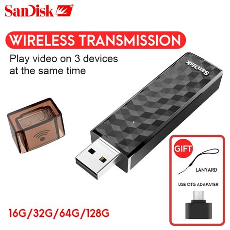 Original Sandisk Connect Wireless Stick Usb Flash Drive 64gb Pen Drive