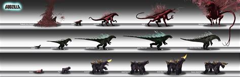 Potential Godzilla 2014 Concept Artwork Monster Evolution Godzilla