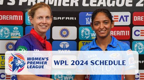 Wpl 2024 Schedule Fixtures List With Date Timings And Venues For Women