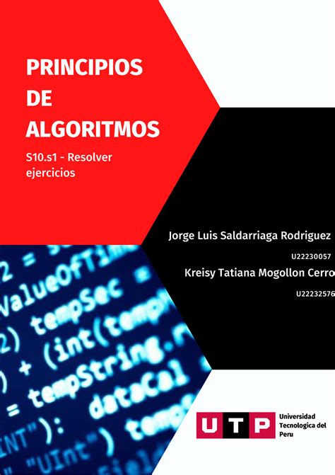 S10s1 Resolver Ejercicios Jorge Luis Saldarriaga Rodriguez U