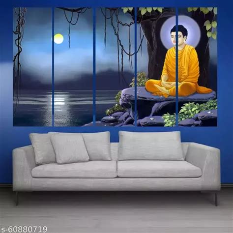 Cn Retails Multiple Frames Beautiful Buddha Wall Painting With Frame