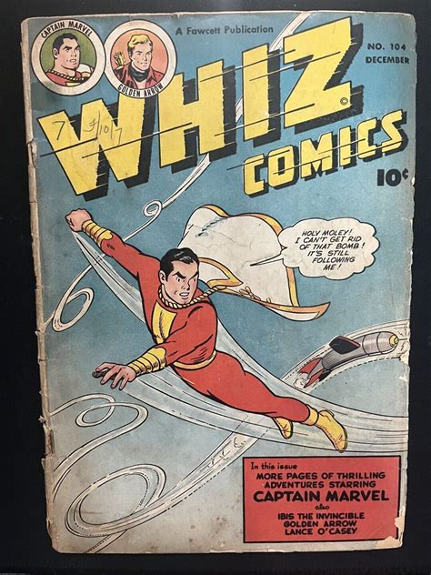 Whiz Comics Gd Golden Age Fawcett Publication Sb Comic