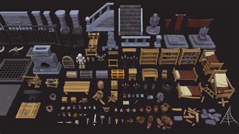 Low Poly Dungeon Asset Pack By Miguel Lobo