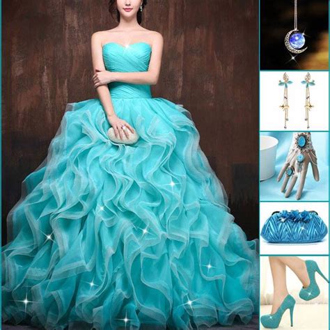 Turquoise color dress | Turquoise color dress, Gorgeous gowns, Colorful dresses