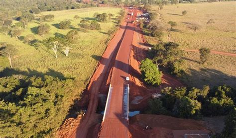 Três Lagoas obra na MS 320 avança terraplanagem após conclusão de