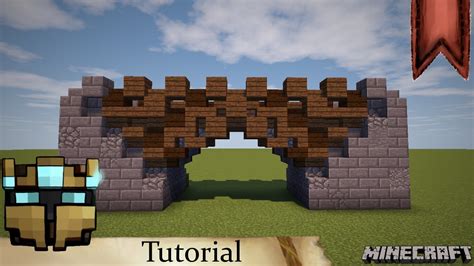 Minecraft Mittelalter Tutorial Br Cke Bauen Kleine Holzbr Cke